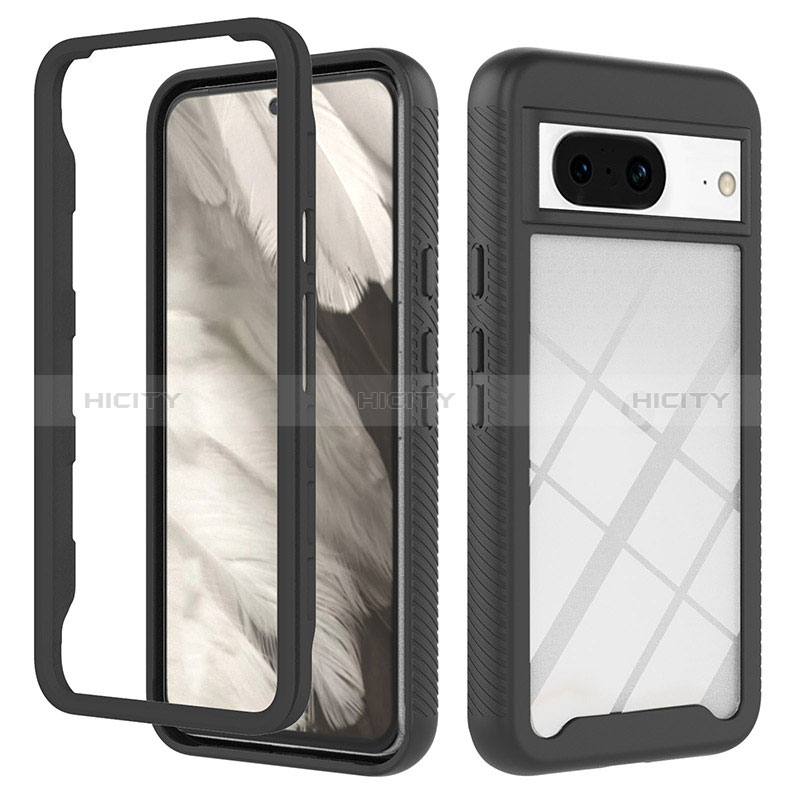 Custodia Silicone Trasparente Laterale 360 Gradi Cover YB2 per Google Pixel 8 5G