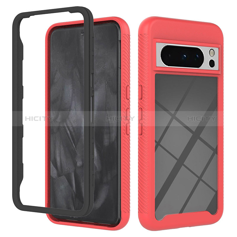 Custodia Silicone Trasparente Laterale 360 Gradi Cover YB2 per Google Pixel 8 Pro 5G