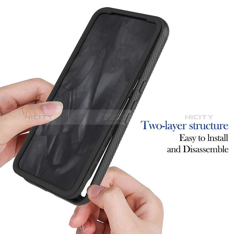 Custodia Silicone Trasparente Laterale 360 Gradi Cover YB2 per Google Pixel 8 Pro 5G