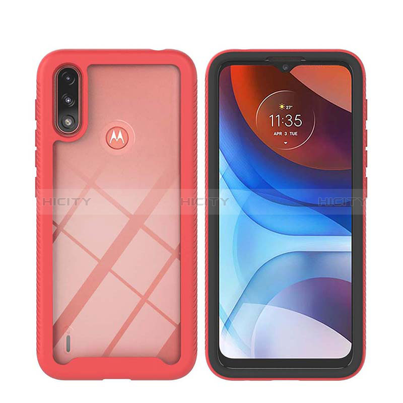 Custodia Silicone Trasparente Laterale 360 Gradi Cover YB2 per Motorola Moto E7 Power