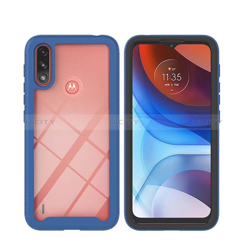 Custodia Silicone Trasparente Laterale 360 Gradi Cover YB2 per Motorola Moto E7 Power