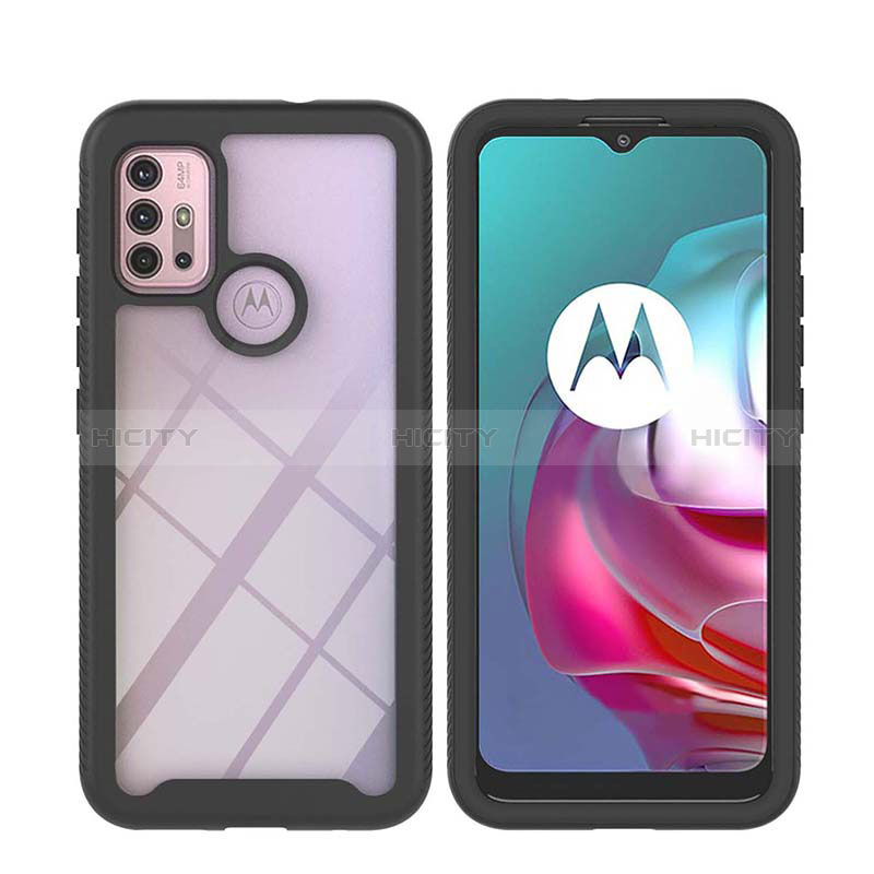 Custodia Silicone Trasparente Laterale 360 Gradi Cover YB2 per Motorola Moto G10 Power