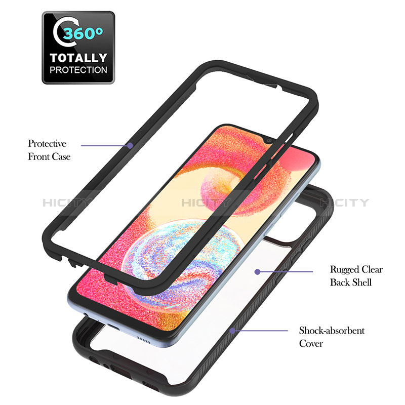 Custodia Silicone Trasparente Laterale 360 Gradi Cover YB2 per Samsung Galaxy A04 4G