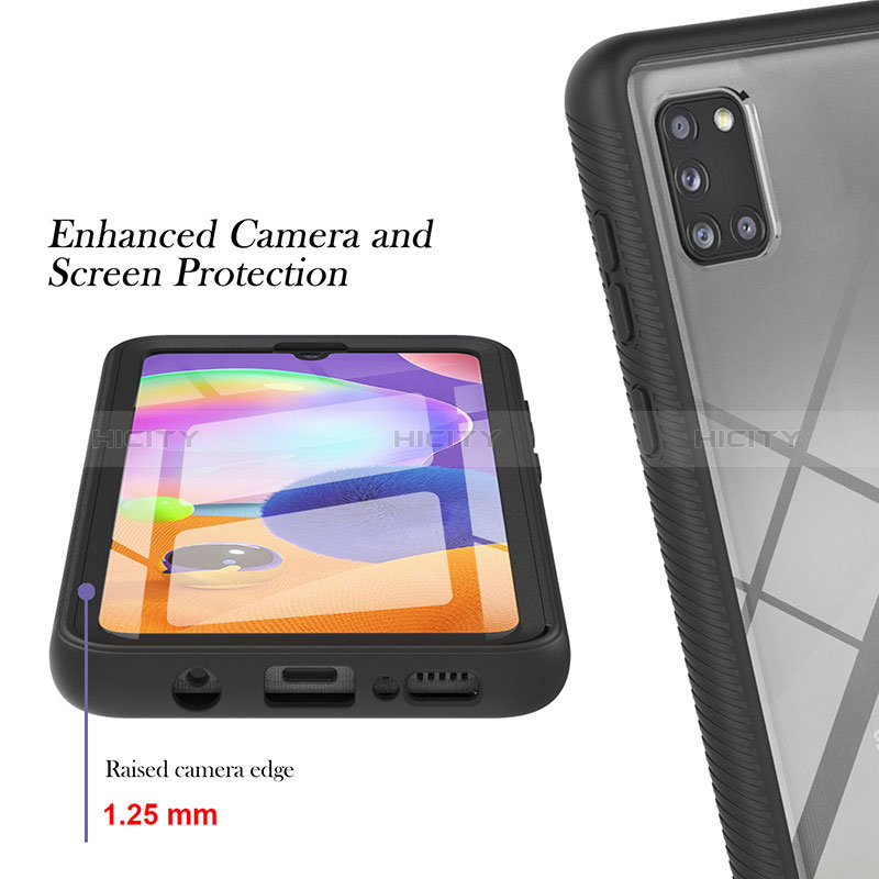 Custodia Silicone Trasparente Laterale 360 Gradi Cover YB2 per Samsung Galaxy A31