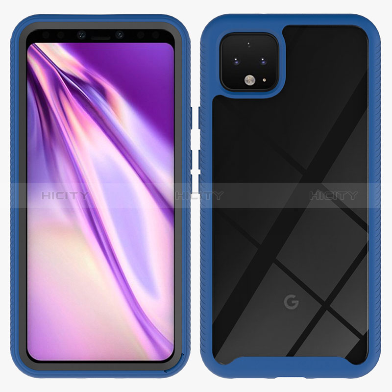 Custodia Silicone Trasparente Laterale 360 Gradi Cover ZJ1 per Google Pixel 4 XL