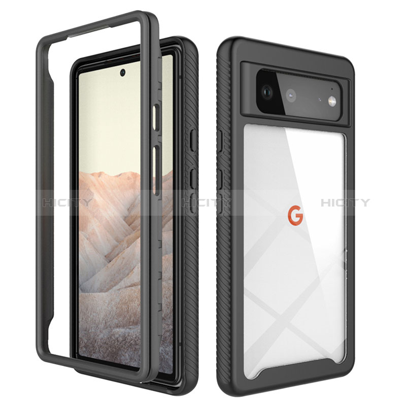 Custodia Silicone Trasparente Laterale 360 Gradi Cover ZJ1 per Google Pixel 6 5G