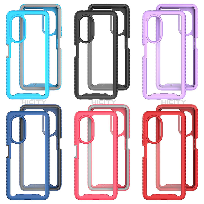 Custodia Silicone Trasparente Laterale 360 Gradi Cover ZJ1 per Huawei Honor 50 SE 5G