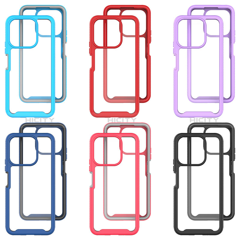 Custodia Silicone Trasparente Laterale 360 Gradi Cover ZJ1 per Huawei Honor X8a 4G