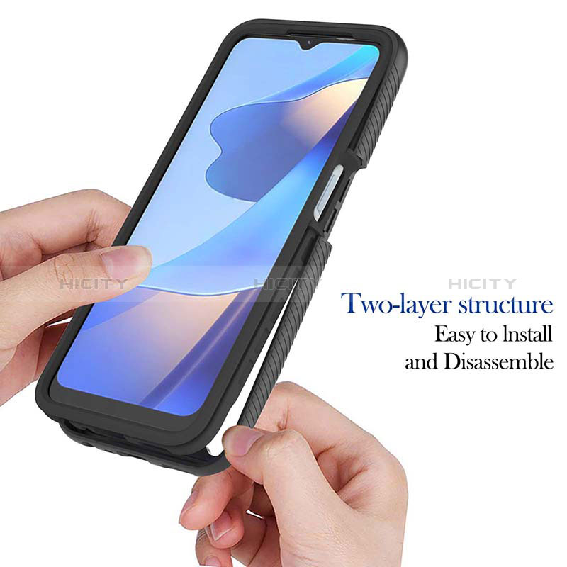 Custodia Silicone Trasparente Laterale 360 Gradi Cover ZJ1 per Oppo A16