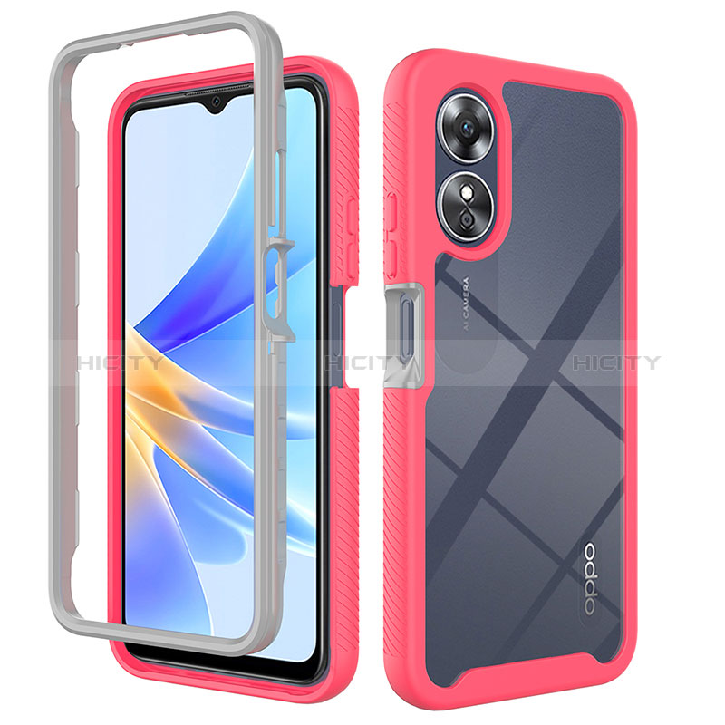 Custodia Silicone Trasparente Laterale 360 Gradi Cover ZJ1 per Oppo A17