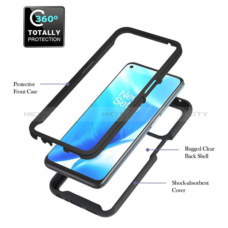 Custodia Silicone Trasparente Laterale 360 Gradi Cover ZJ1 per Oppo A74 5G