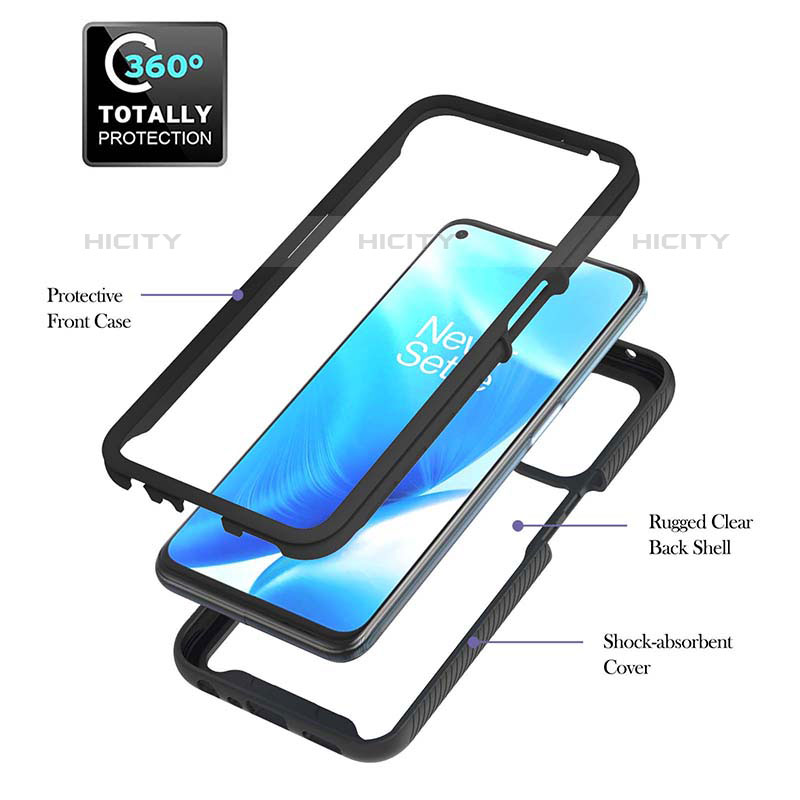 Custodia Silicone Trasparente Laterale 360 Gradi Cover ZJ1 per Oppo A93 5G