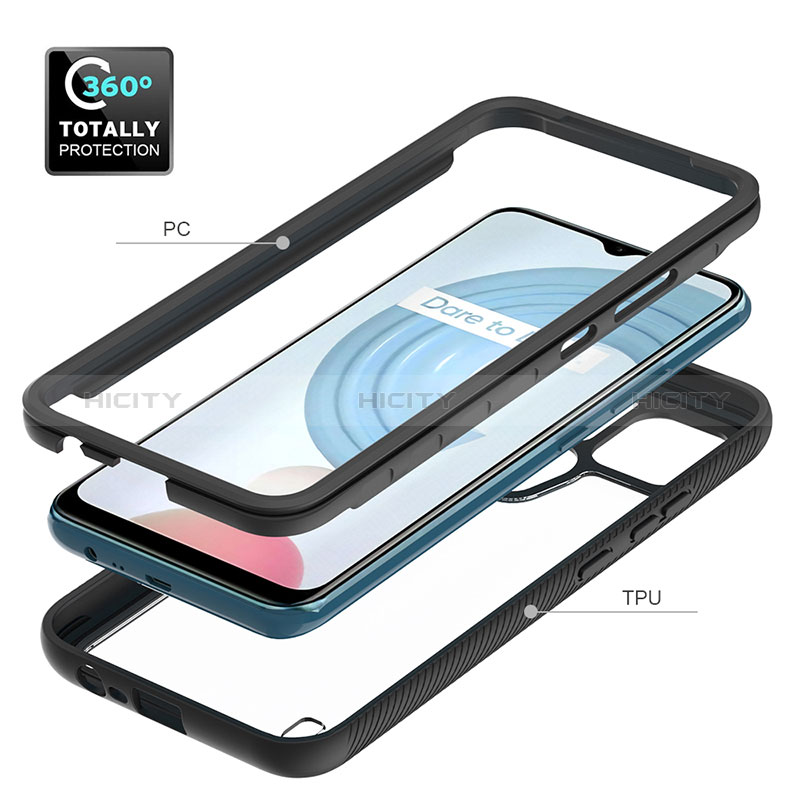 Custodia Silicone Trasparente Laterale 360 Gradi Cover ZJ1 per Realme C25Y