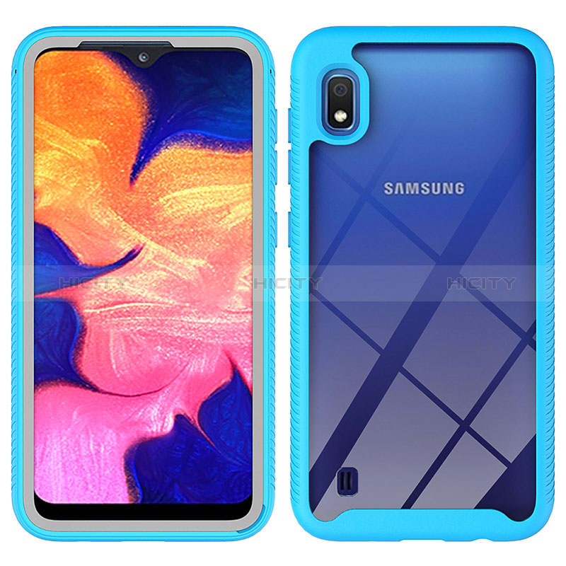 Custodia Silicone Trasparente Laterale 360 Gradi Cover ZJ1 per Samsung Galaxy A10