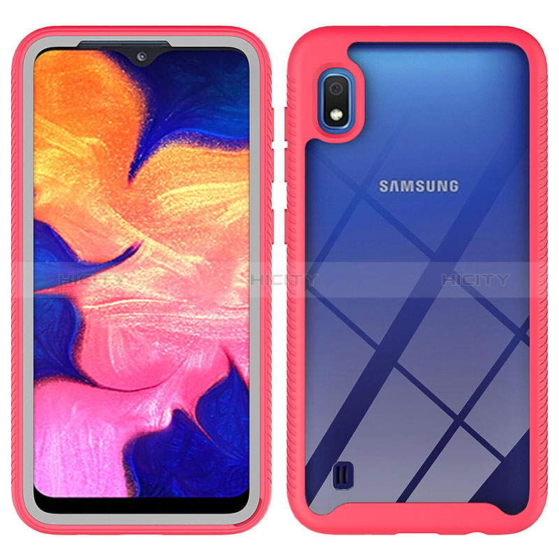 Custodia Silicone Trasparente Laterale 360 Gradi Cover ZJ1 per Samsung Galaxy A10