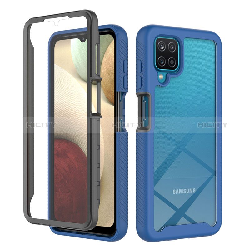 Custodia Silicone Trasparente Laterale 360 Gradi Cover ZJ1 per Samsung Galaxy A12