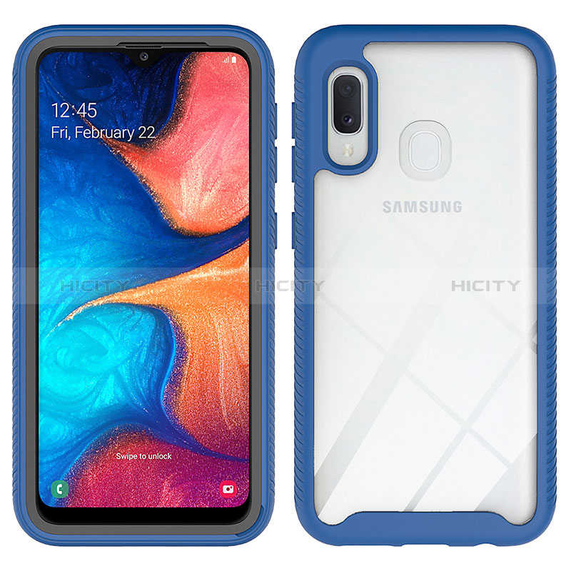 Custodia Silicone Trasparente Laterale 360 Gradi Cover ZJ1 per Samsung Galaxy A20e