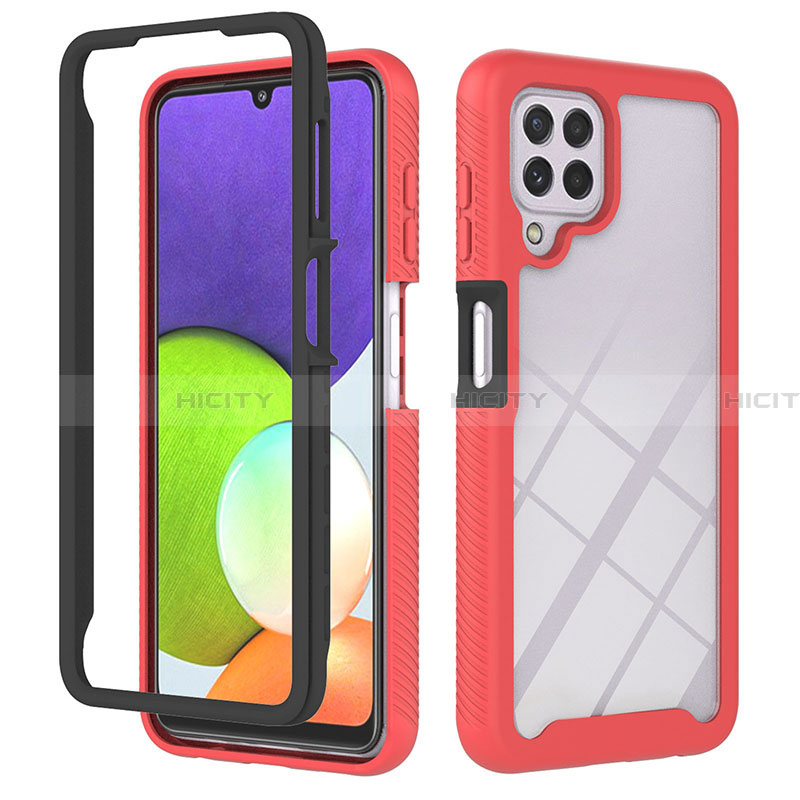 Custodia Silicone Trasparente Laterale 360 Gradi Cover ZJ1 per Samsung Galaxy A22 4G