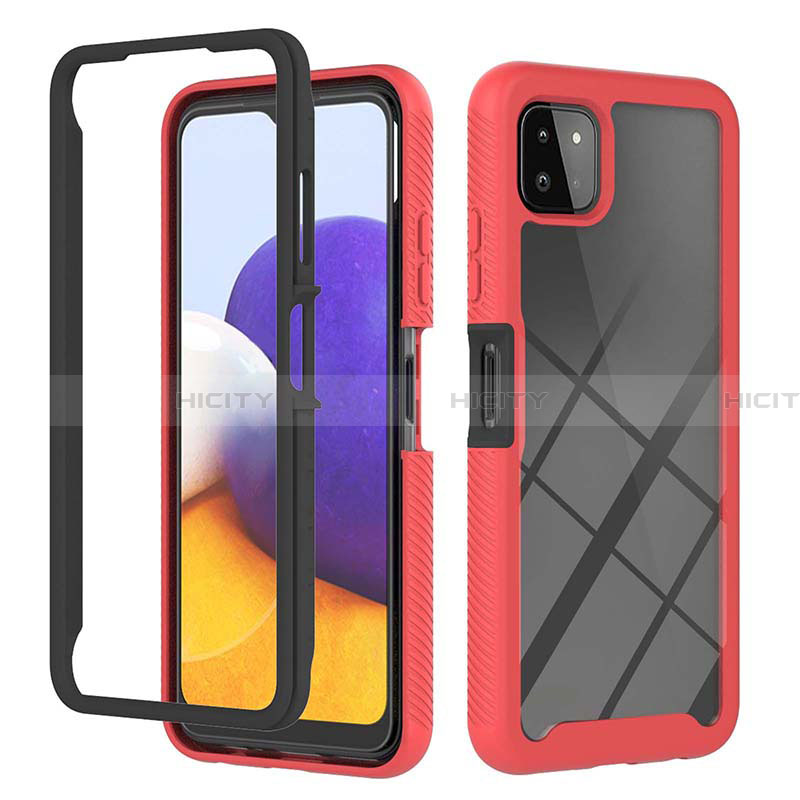 Custodia Silicone Trasparente Laterale 360 Gradi Cover ZJ1 per Samsung Galaxy A22 5G