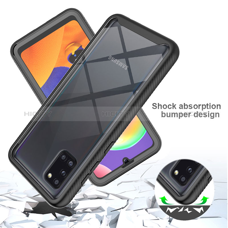 Custodia Silicone Trasparente Laterale 360 Gradi Cover ZJ1 per Samsung Galaxy A31