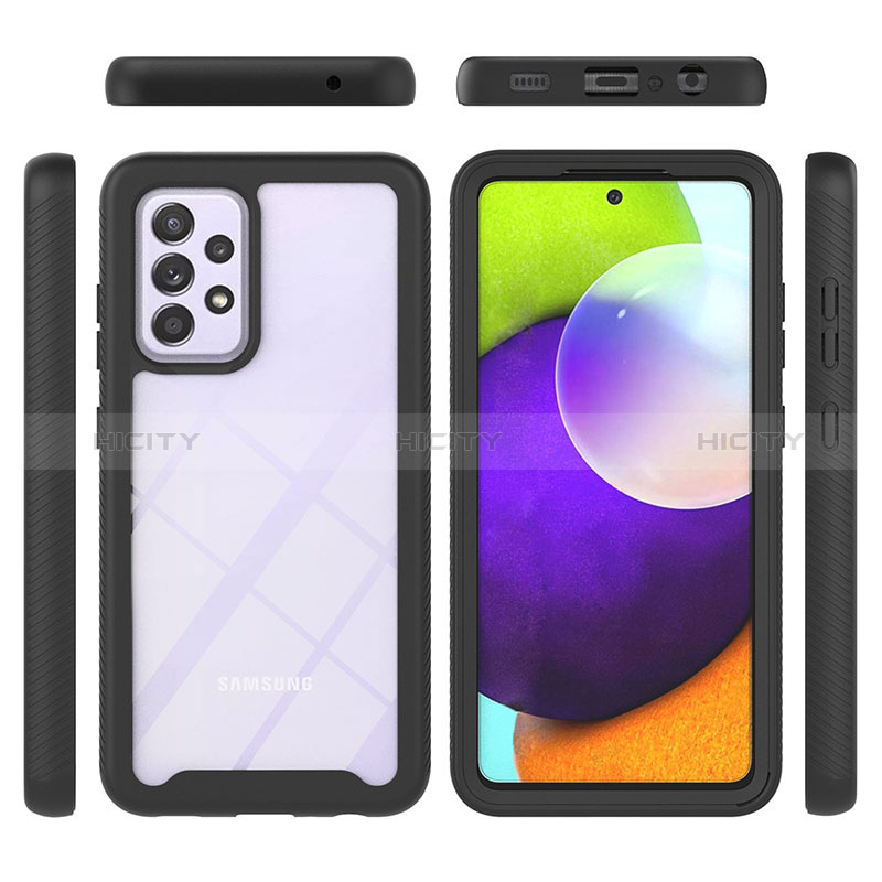 Custodia Silicone Trasparente Laterale 360 Gradi Cover ZJ1 per Samsung Galaxy A52s 5G