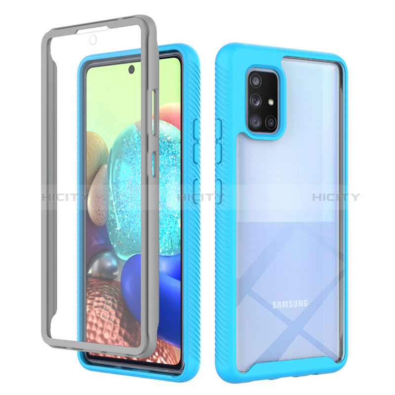 Custodia Silicone Trasparente Laterale 360 Gradi Cover ZJ1 per Samsung Galaxy A71 4G A715