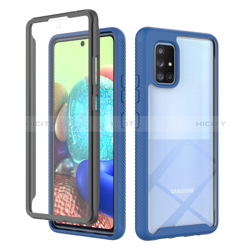 Custodia Silicone Trasparente Laterale 360 Gradi Cover ZJ1 per Samsung Galaxy A71 4G A715