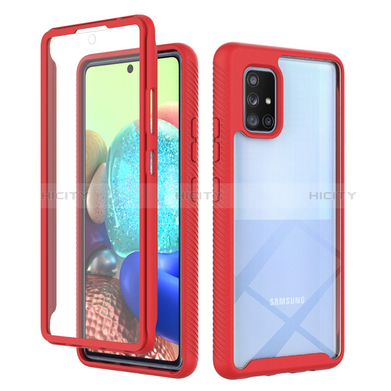 Custodia Silicone Trasparente Laterale 360 Gradi Cover ZJ1 per Samsung Galaxy A71 5G