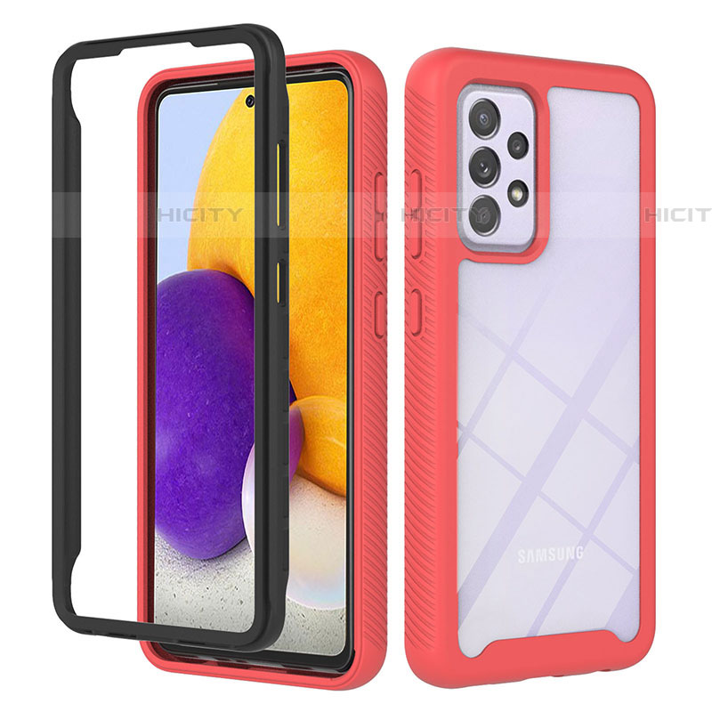 Custodia Silicone Trasparente Laterale 360 Gradi Cover ZJ1 per Samsung Galaxy A72 5G