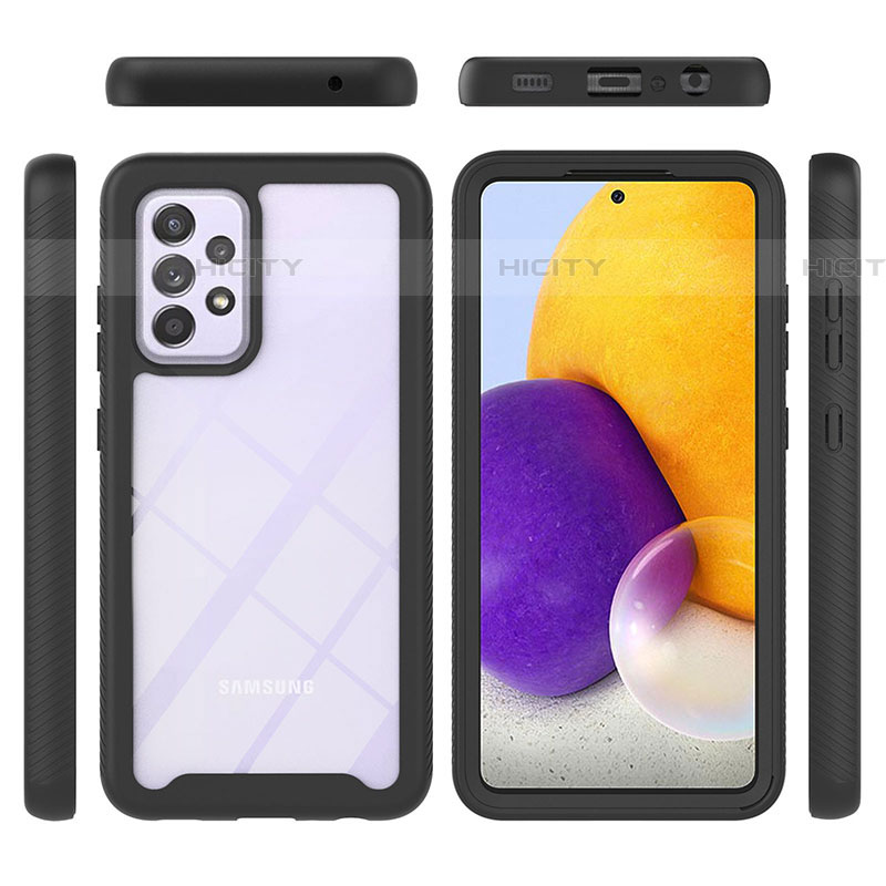 Custodia Silicone Trasparente Laterale 360 Gradi Cover ZJ1 per Samsung Galaxy A72 5G