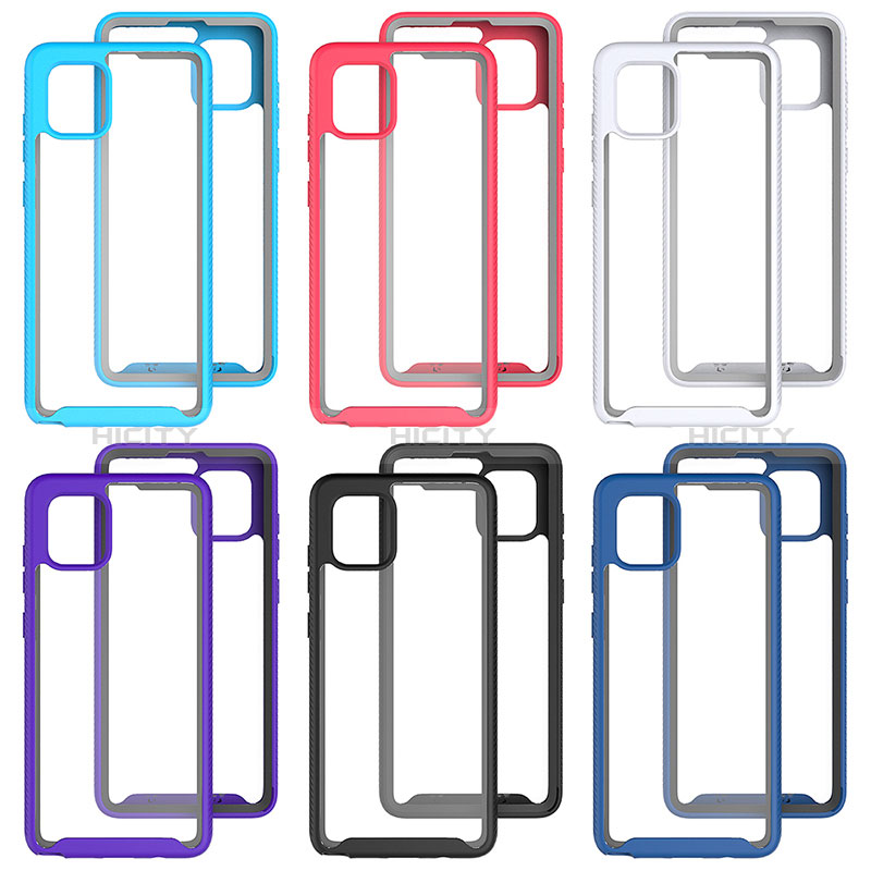 Custodia Silicone Trasparente Laterale 360 Gradi Cover ZJ1 per Samsung Galaxy A81