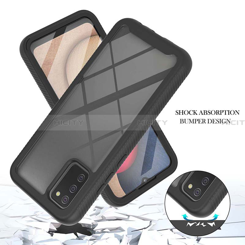 Custodia Silicone Trasparente Laterale 360 Gradi Cover ZJ1 per Samsung Galaxy F02S SM-E025F