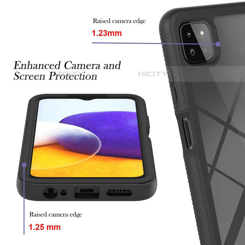 Custodia Silicone Trasparente Laterale 360 Gradi Cover ZJ1 per Samsung Galaxy F42 5G