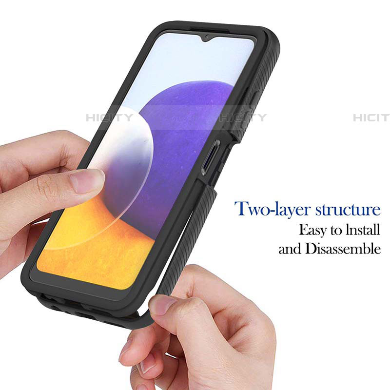 Custodia Silicone Trasparente Laterale 360 Gradi Cover ZJ1 per Samsung Galaxy F42 5G