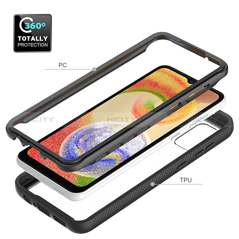 Custodia Silicone Trasparente Laterale 360 Gradi Cover ZJ1 per Samsung Galaxy M04