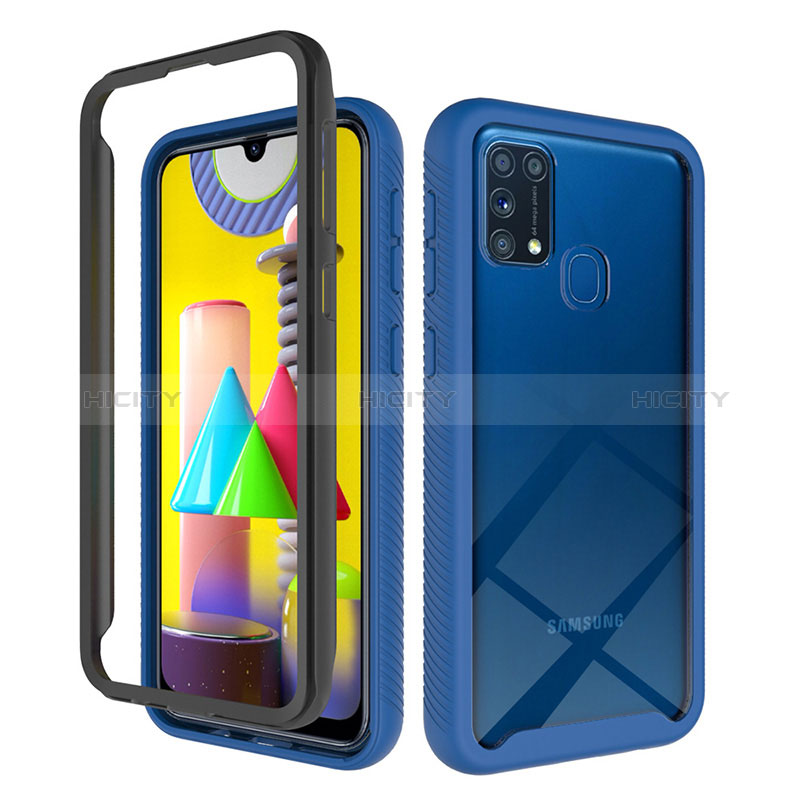 Custodia Silicone Trasparente Laterale 360 Gradi Cover ZJ1 per Samsung Galaxy M21s