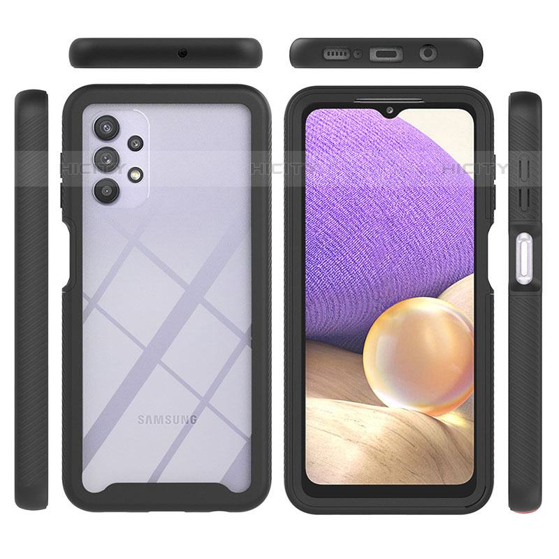 Custodia Silicone Trasparente Laterale 360 Gradi Cover ZJ1 per Samsung Galaxy M32 5G