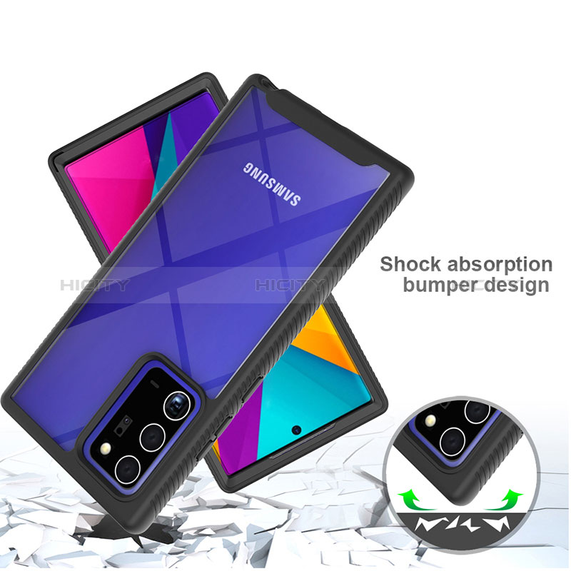 Custodia Silicone Trasparente Laterale 360 Gradi Cover ZJ1 per Samsung Galaxy Note 20 Ultra 5G