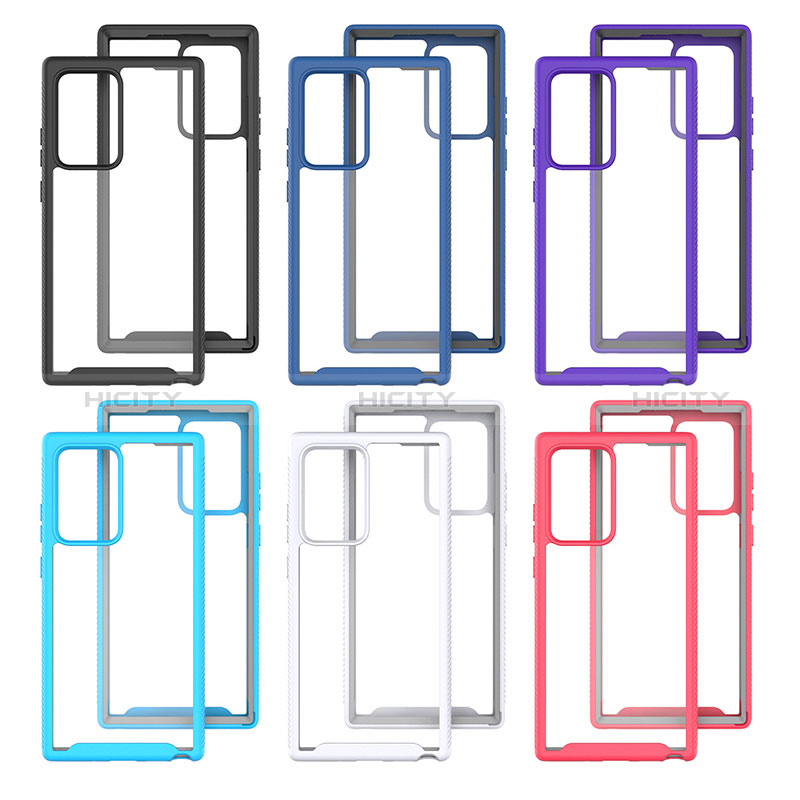 Custodia Silicone Trasparente Laterale 360 Gradi Cover ZJ1 per Samsung Galaxy Note 20 Ultra 5G