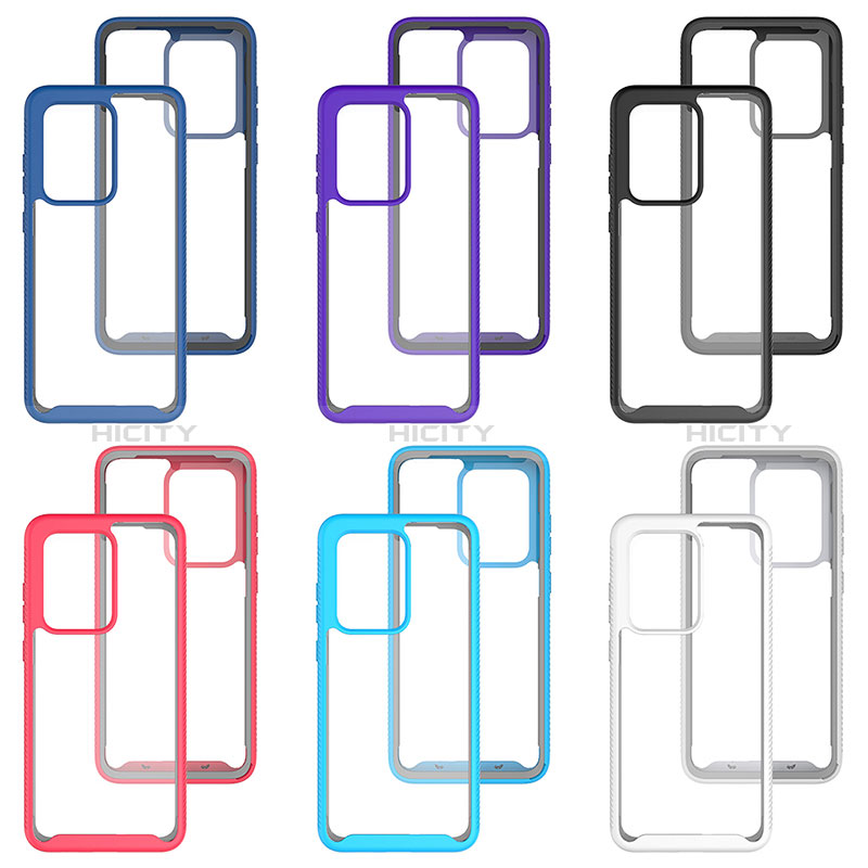 Custodia Silicone Trasparente Laterale 360 Gradi Cover ZJ1 per Samsung Galaxy S20 Ultra 5G