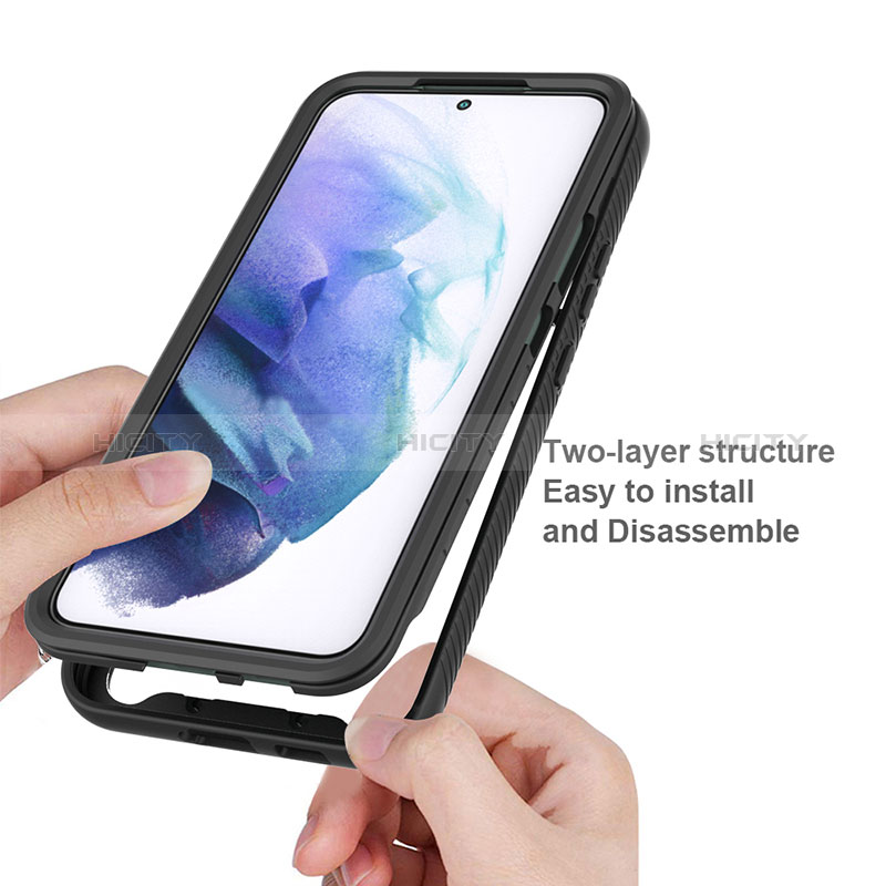 Custodia Silicone Trasparente Laterale 360 Gradi Cover ZJ1 per Samsung Galaxy S22 5G