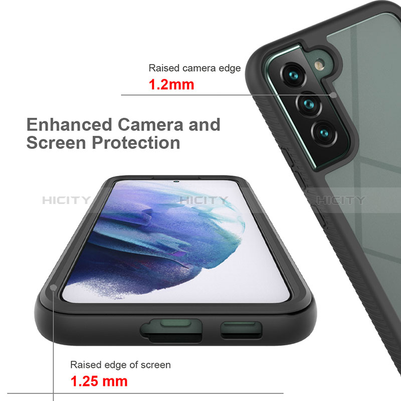 Custodia Silicone Trasparente Laterale 360 Gradi Cover ZJ1 per Samsung Galaxy S23 5G