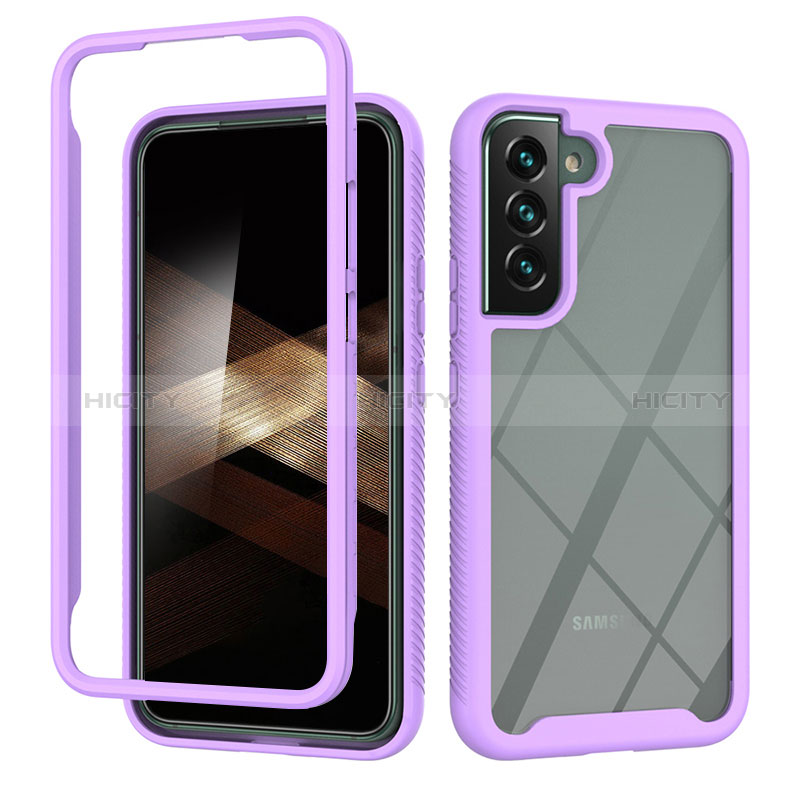 Custodia Silicone Trasparente Laterale 360 Gradi Cover ZJ1 per Samsung Galaxy S24 Plus 5G