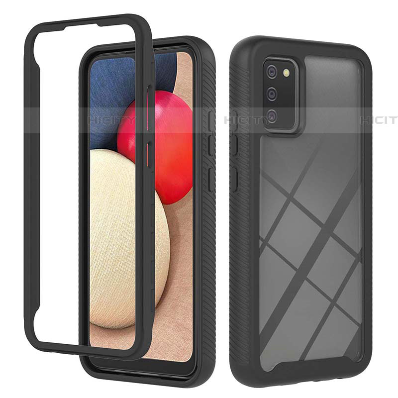 Custodia Silicone Trasparente Laterale 360 Gradi Cover ZJ2 per Samsung Galaxy A03s