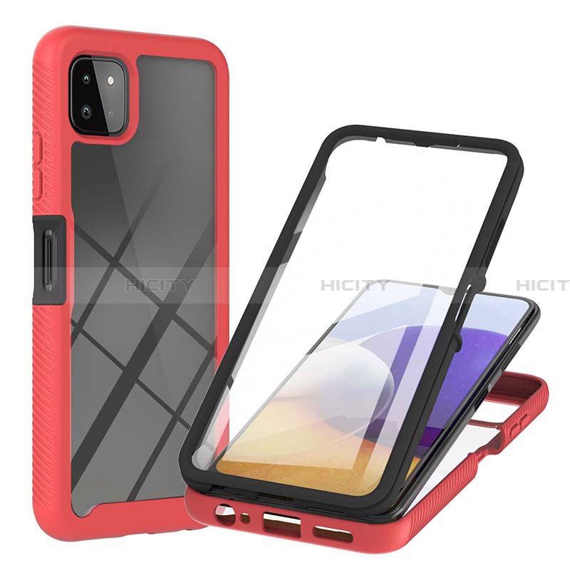 Custodia Silicone Trasparente Laterale 360 Gradi Cover ZJ2 per Samsung Galaxy A22 5G