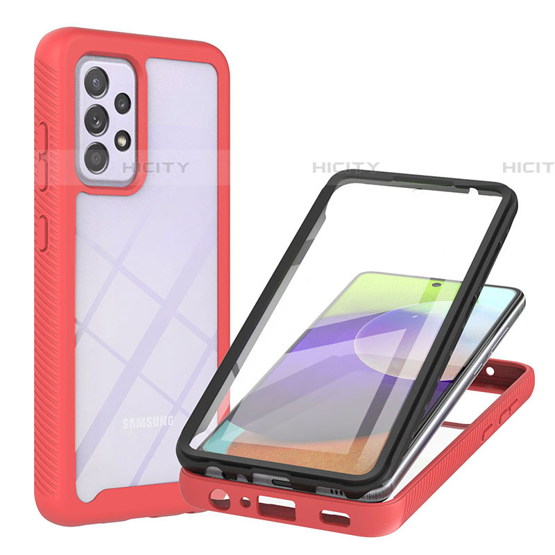 Custodia Silicone Trasparente Laterale 360 Gradi Cover ZJ2 per Samsung Galaxy A52 4G