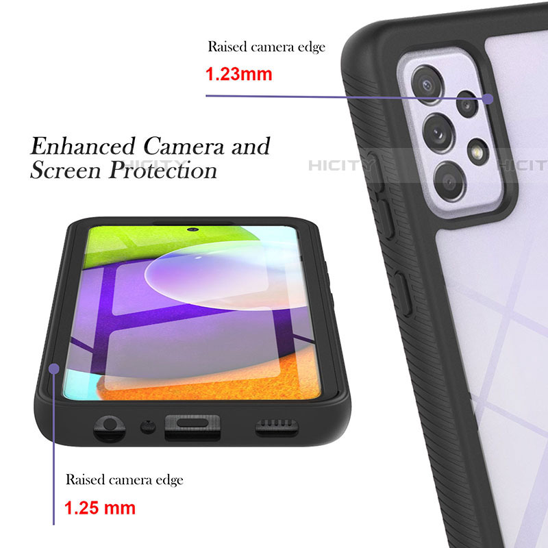 Custodia Silicone Trasparente Laterale 360 Gradi Cover ZJ2 per Samsung Galaxy A52 4G