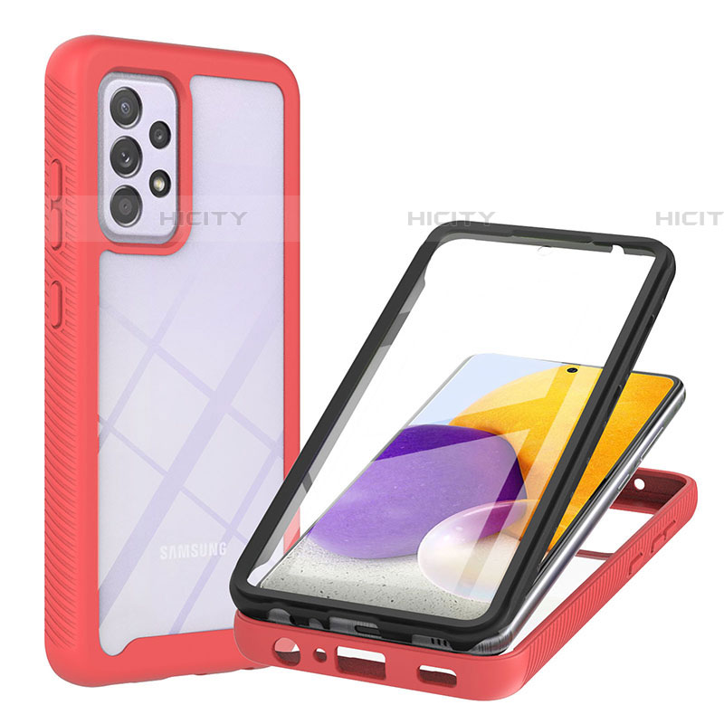 Custodia Silicone Trasparente Laterale 360 Gradi Cover ZJ2 per Samsung Galaxy A72 4G