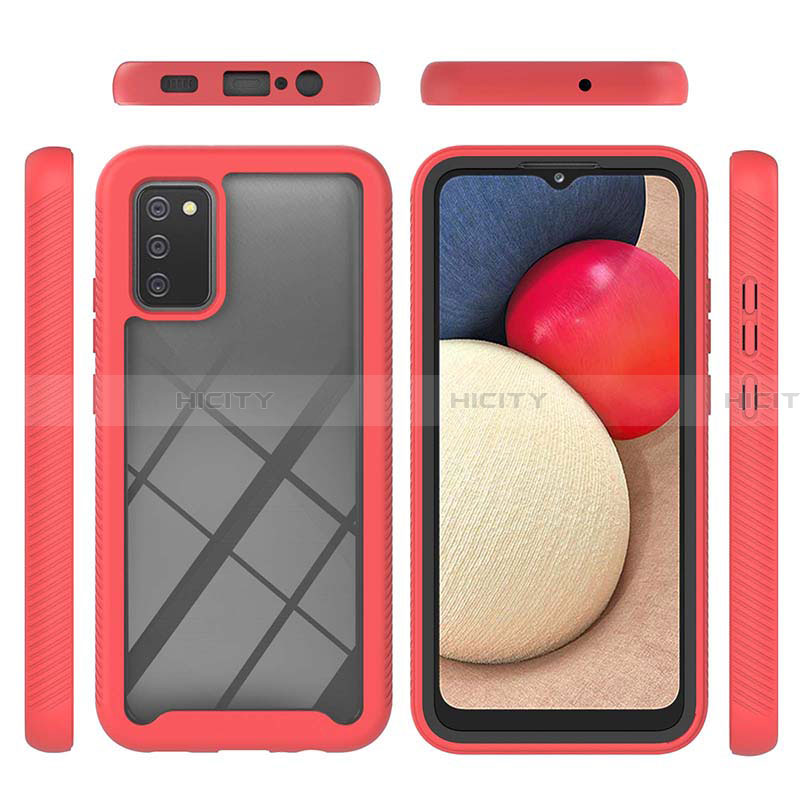 Custodia Silicone Trasparente Laterale 360 Gradi Cover ZJ2 per Samsung Galaxy F02S SM-E025F