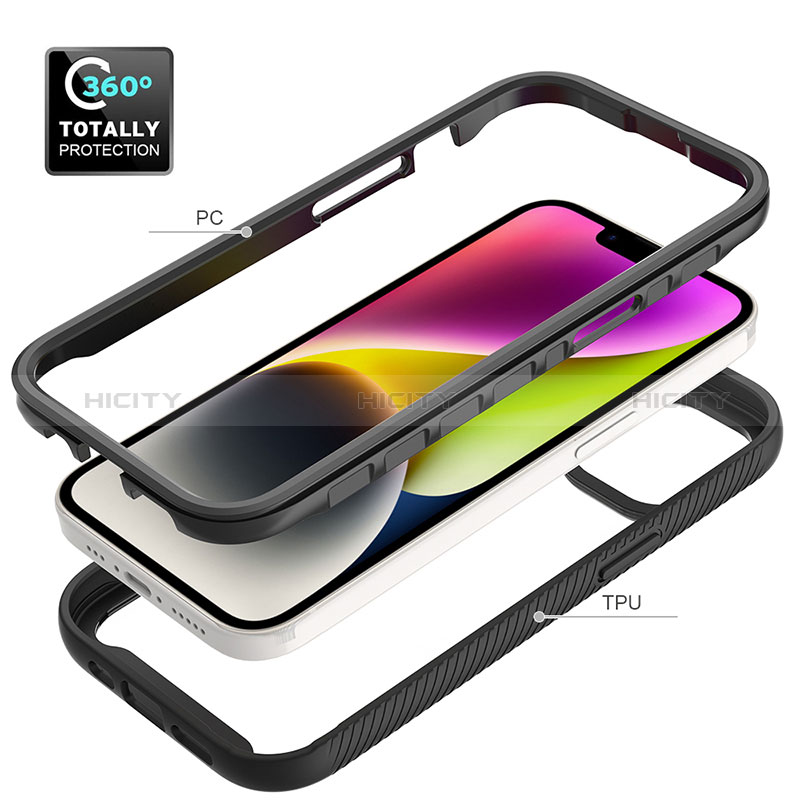 Custodia Silicone Trasparente Laterale 360 Gradi Cover ZJ3 per Apple iPhone 13